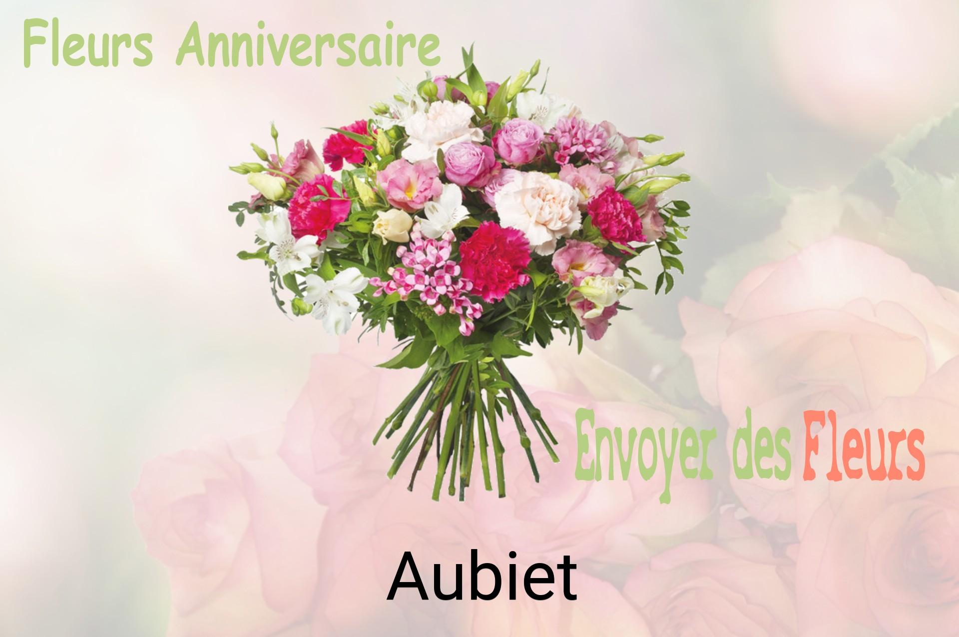 Bouquet de fleurs d’anniversaire livré à Aubiet