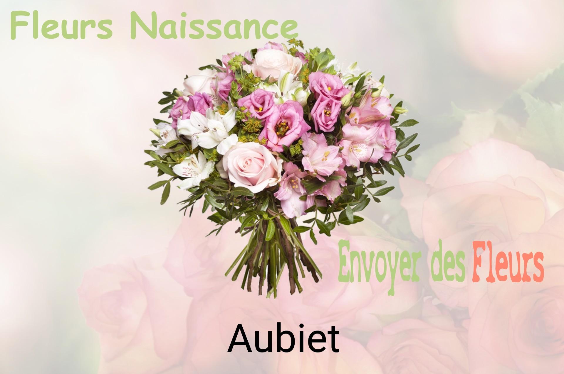 Bouquet de fleurs de naissance livré à Aubiet